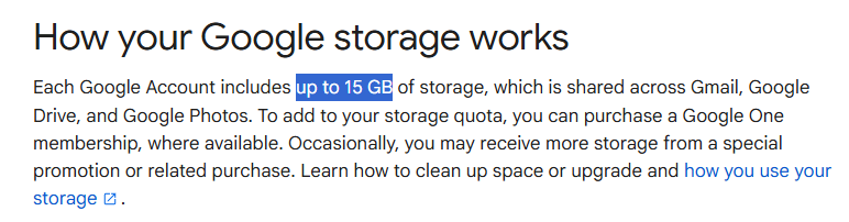 Google documentation change
